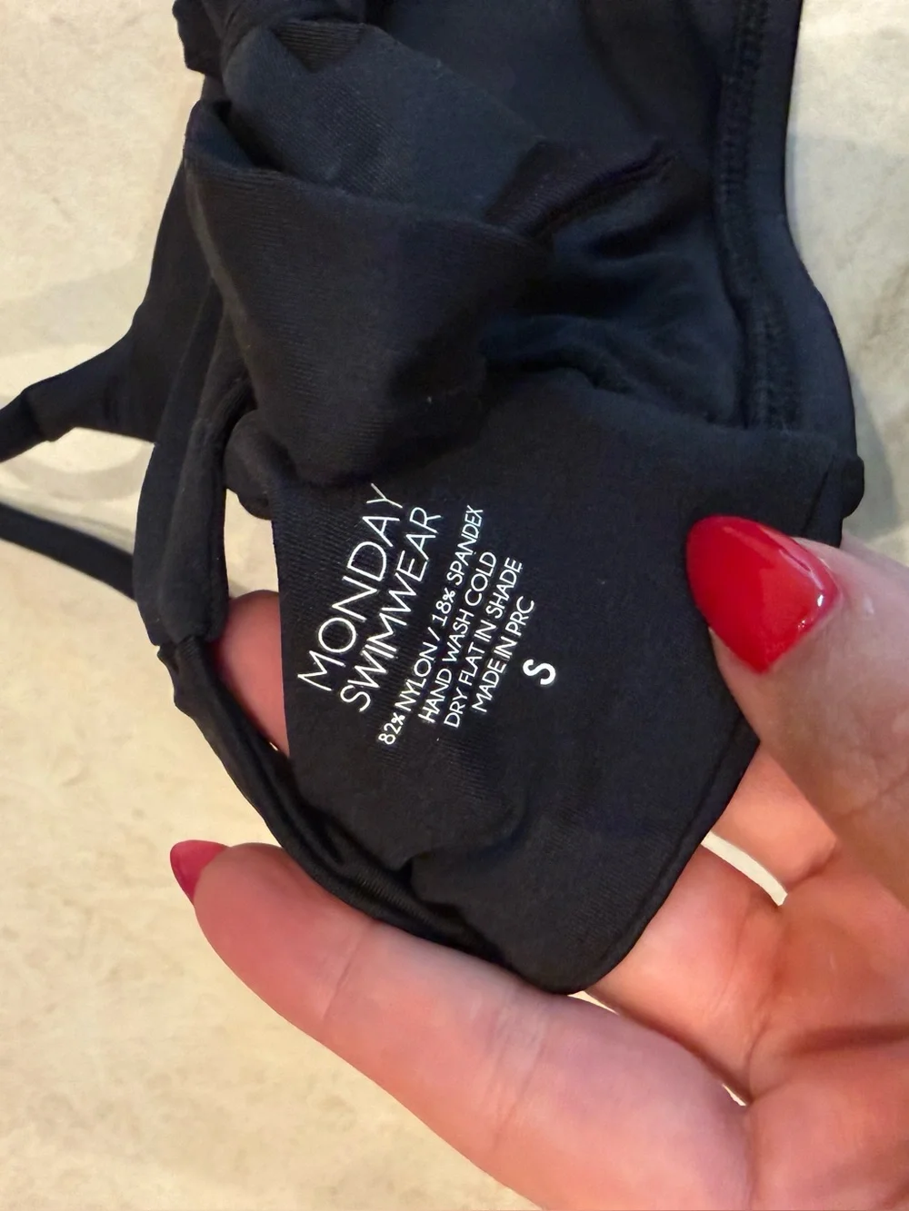 Monday Swimwear Black High-Waist Bikini Set